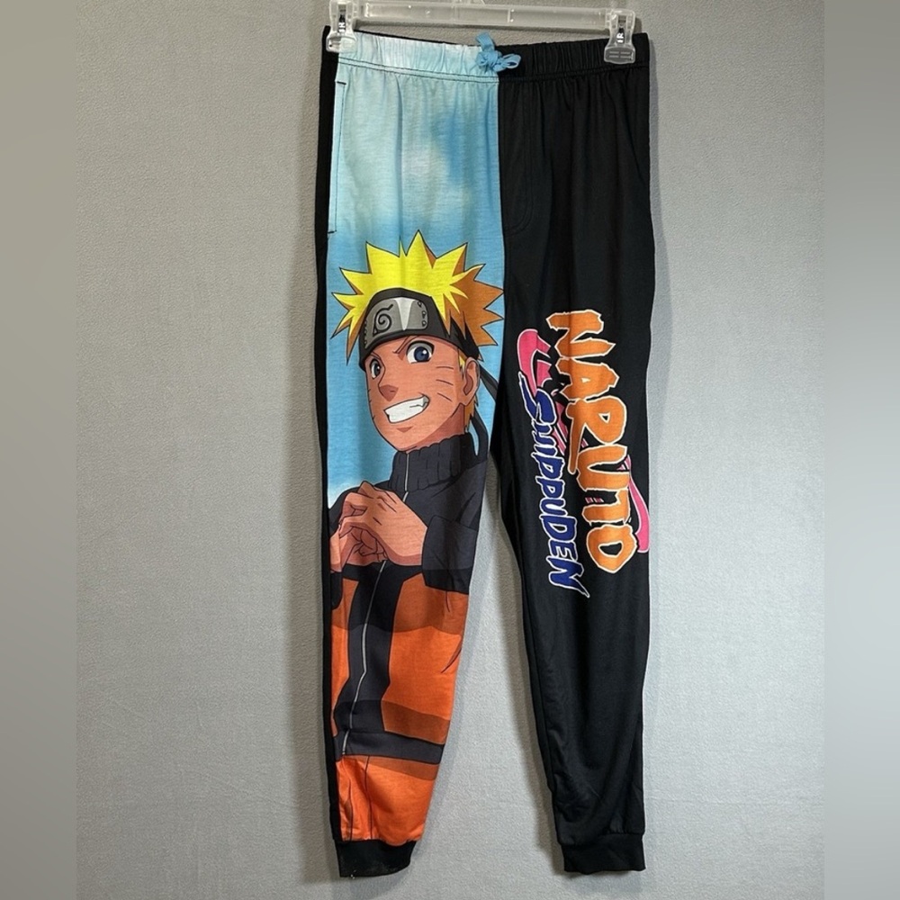 Naruto Sleep Pants PJ Mens Size Small Shippuden anime‎ pull On Lounge Resort
